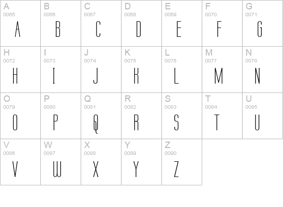 Labtop Unicase uppercase A-Z preview