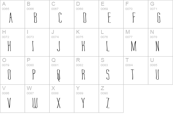 Labtop Warp 1 uppercase A-Z preview