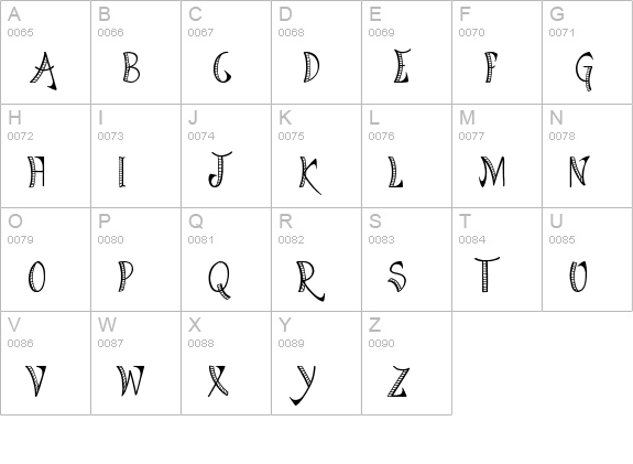 Ladies Night uppercase A-Z preview