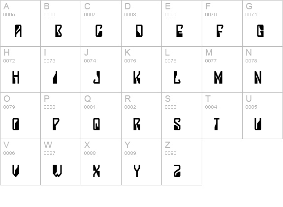 Lady Starlight uppercase A-Z preview