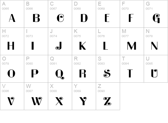 Ladybug Regular uppercase A-Z preview