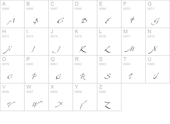 LaFigura uppercase A-Z preview