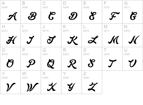 Lakesight Personal Use Only uppercase A-Z preview