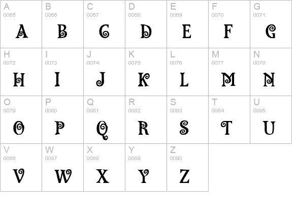 Lambada Plain uppercase A-Z preview