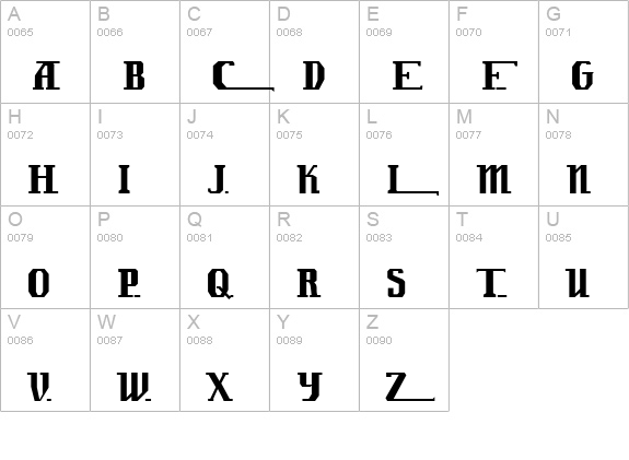 Lambrettista uppercase A-Z preview