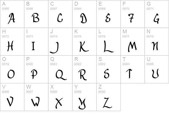 Lancastershire uppercase A-Z preview