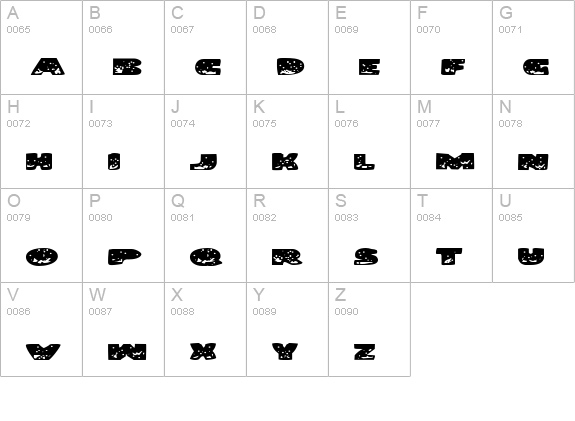 Land Shark Expanded uppercase A-Z preview