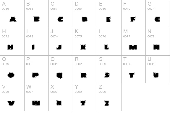 Land Whale Pro uppercase A-Z preview