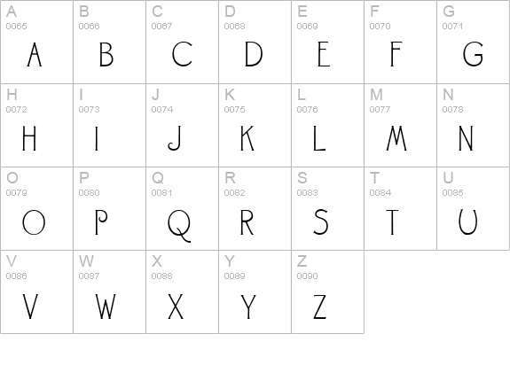 Landsdowne uppercase A-Z preview