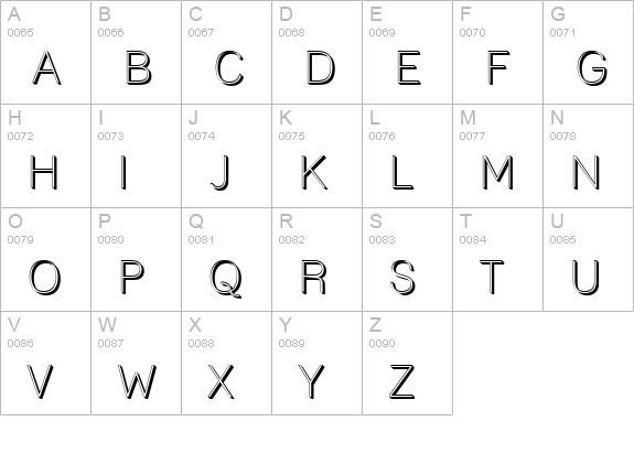 Lane - Posh uppercase A-Z preview