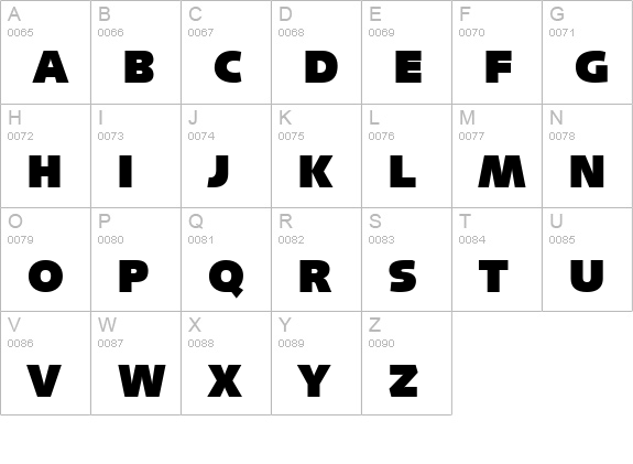 Lansette Display SSi uppercase A-Z preview