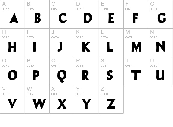 Lapis Lazuli Bold uppercase A-Z preview