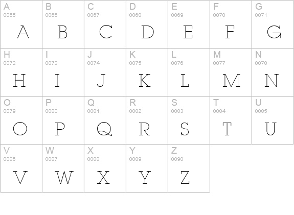 Lapland Light uppercase A-Z preview