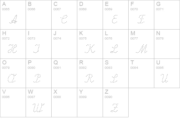 Lapunkt uppercase A-Z preview