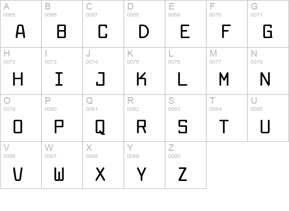 Larabiefont Bold uppercase A-Z preview