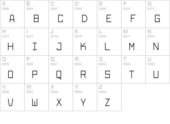 Larabiefont Free uppercase A-Z preview