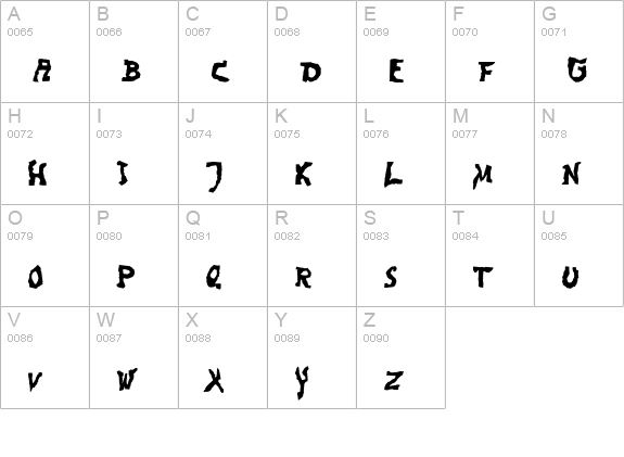 Lariviere uppercase A-Z preview