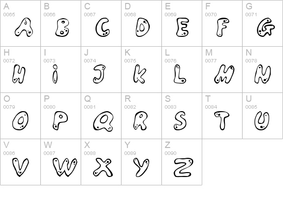 Larson uppercase A-Z preview