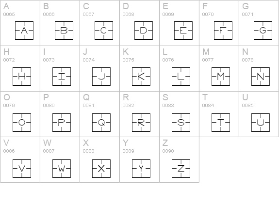Laser Systems Normal uppercase A-Z preview