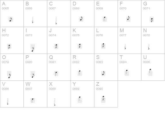Lassus uppercase A-Z preview