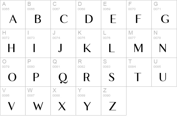 Lauderdale uppercase A-Z preview