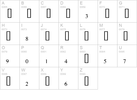 Lauderdale Fractions uppercase A-Z preview