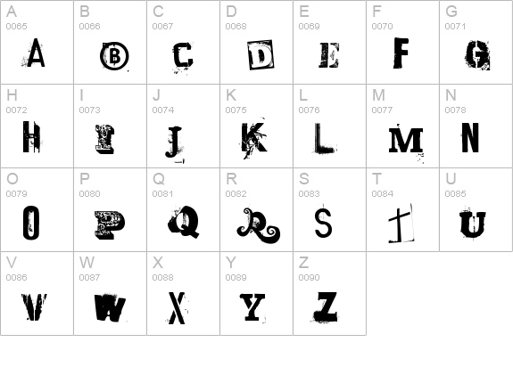 laundromat 1967 uppercase A-Z preview