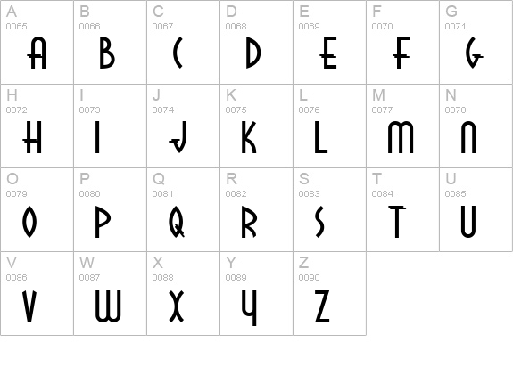 LauraMc Crary uppercase A-Z preview