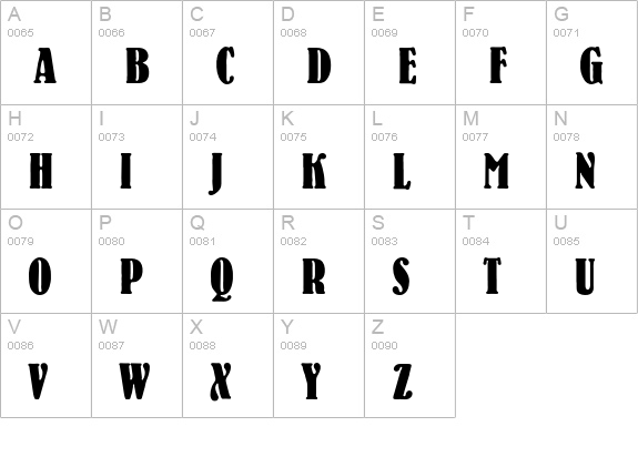 Laurin uppercase A-Z preview