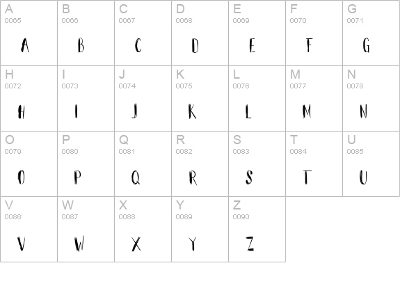 Layla Brush NEW Update uppercase A-Z preview