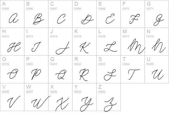 Lazuardi uppercase A-Z preview