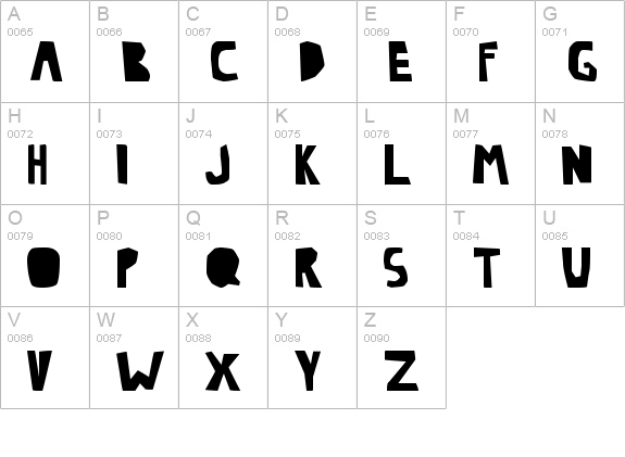 Lazy uppercase A-Z preview