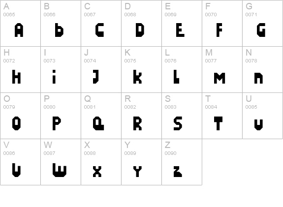 LazySunday uppercase A-Z preview