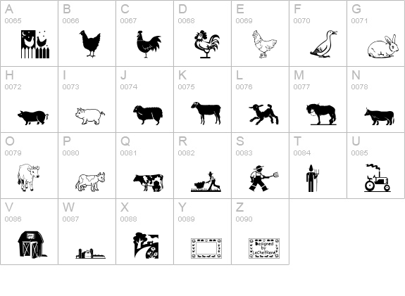 LCR On the Farm uppercase A-Z preview