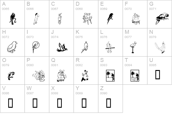 LCR Parrot Talk uppercase A-Z preview