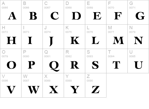 Le Cochin Bold uppercase A-Z preview