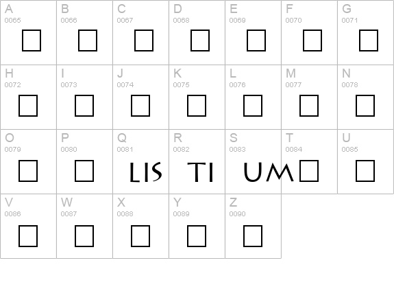 Leaflet uppercase A-Z preview