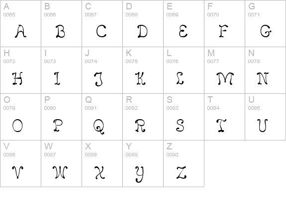 LeakorLeach uppercase A-Z preview