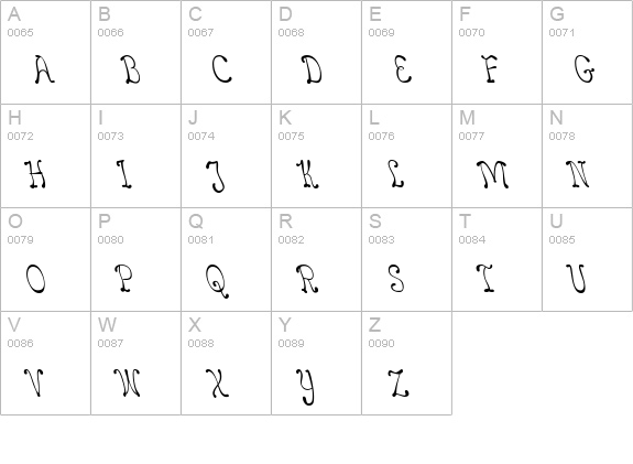 LeakorLeachLeft uppercase A-Z preview