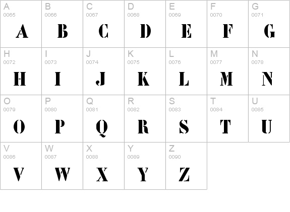 LeArchitect uppercase A-Z preview