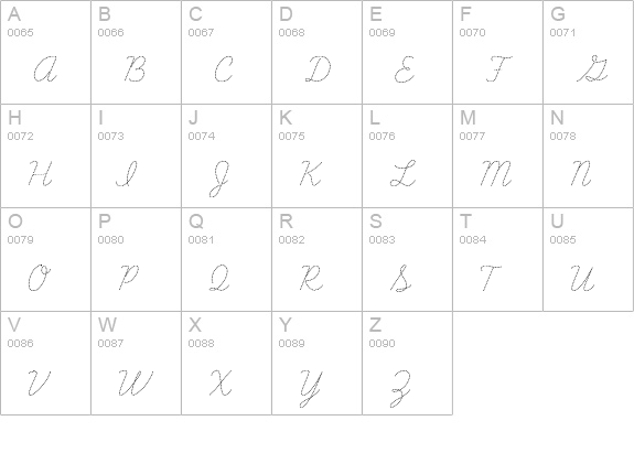 Learning Curve Dashed uppercase A-Z preview