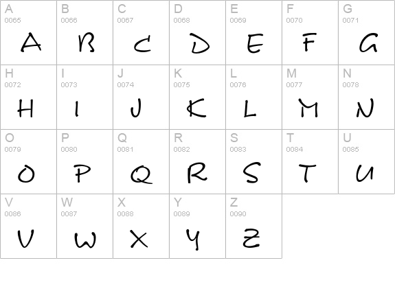 LeAsterix-Normal uppercase A-Z preview