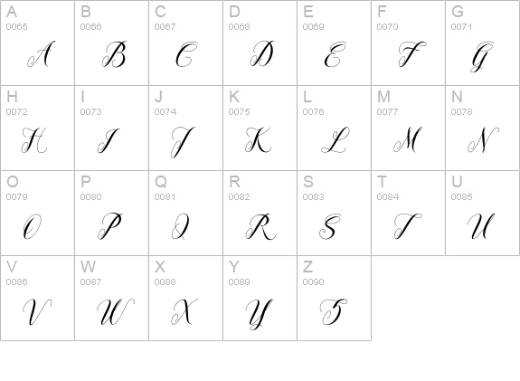 Leather uppercase A-Z preview