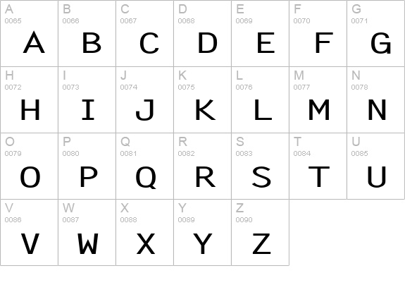 Lechter Extended Bold uppercase A-Z preview