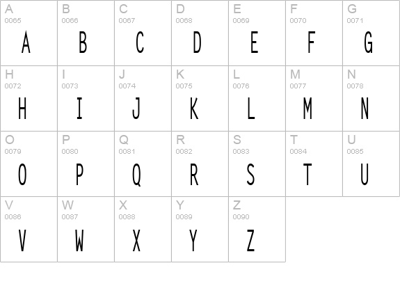 Lechter Thin Bold uppercase A-Z preview