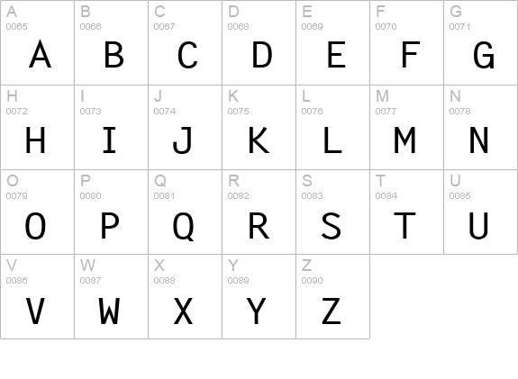 Lechter Wide Bold uppercase A-Z preview