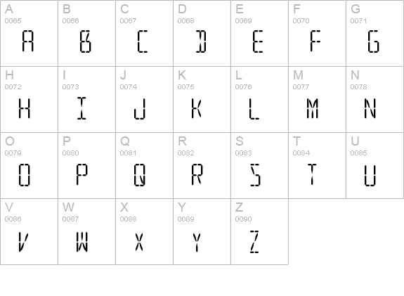 LED 16 Segment 2 uppercase A-Z preview