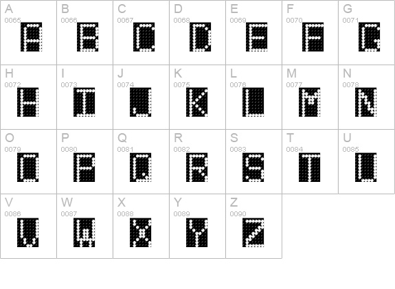 LED BOARD uppercase A-Z preview