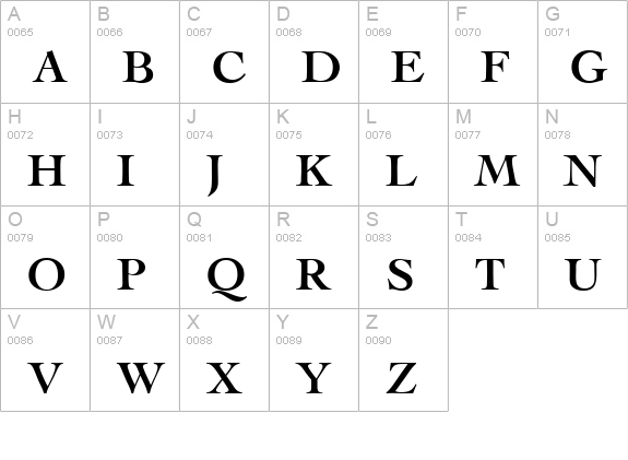 Lega-Bold uppercase A-Z preview