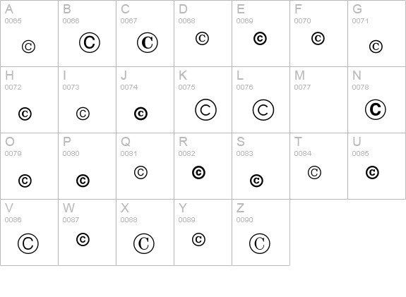 LegalTrademarksP01 uppercase A-Z preview
